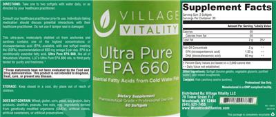 Ultra Pure EPA 660 label