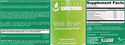Vital Brain label
