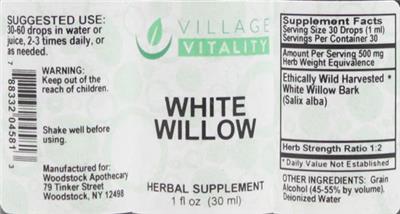 White Willow label
