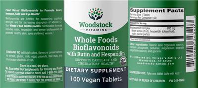 Whole Food Bioflavonoids label