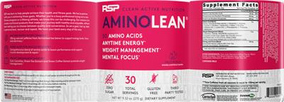 AminoLean Fruit Punch label
