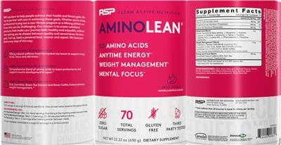 AminoLean Fruit Punch label