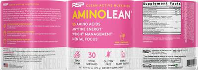 AminoLean Pink Lemonade label