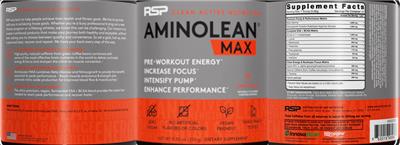 AminoLean Max Sweet Peach label