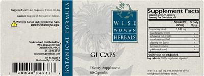 GI Caps label
