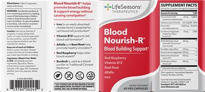 Blood Nourish-R label