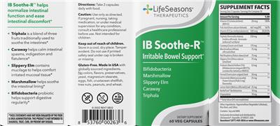 IB Soothe-R label