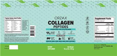Collagen Peptides Unflavored label