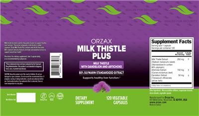 Milk Thistle Plus label