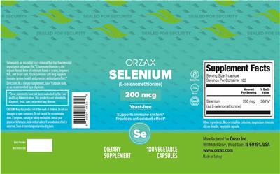 Selenium 200 mcg label