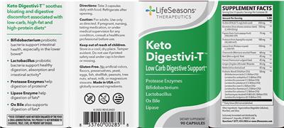 Keto Digestivi-T label