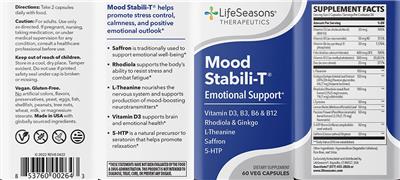 Mood Stabili-T label