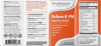 Relieve-R PM label