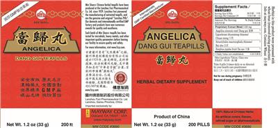 Angelica Dang Gui Teapills label