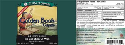 Golden Book Teapills label
