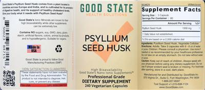 Psyllium Seed Husk label