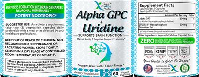 Alpha GPC + Uridine label