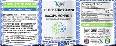 Phosphatidylserine + Bacopa monnieri label