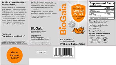 Kids Protectis Tabs Immune Active label