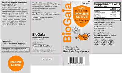 Kids Protectis Tabs Immune Active label