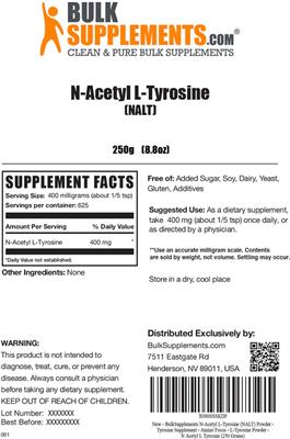 N-Acetyl L-Tyrosine (NALT) label