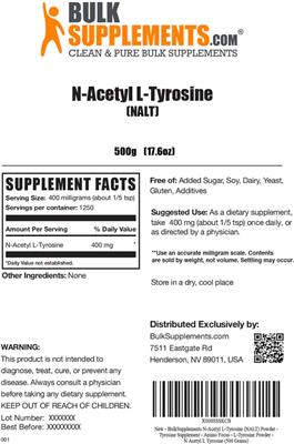 N-Acetyl L-Tyrosine (NALT) label