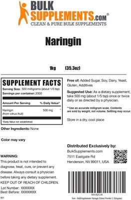 Naringin label