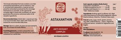 Astaxanthin label