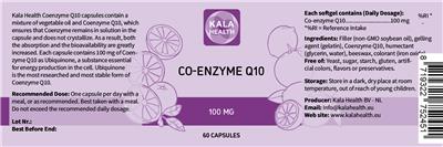 Co-Enzyme Q10 label