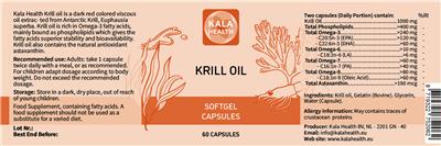 Krill Oil label
