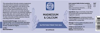 Magnesium & Calcium label