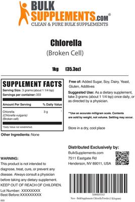 Chlorella (Broken Cell) label