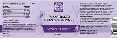 Plant-Based Digestive Enzymes label