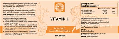 Vitamin C label