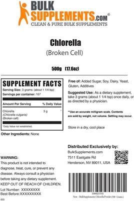 Chlorella (Broken Cell) label