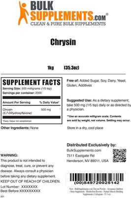 Chrysin label