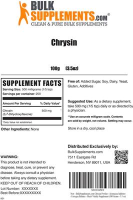 Chrysin label