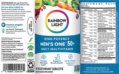 Men’s One 50+ label