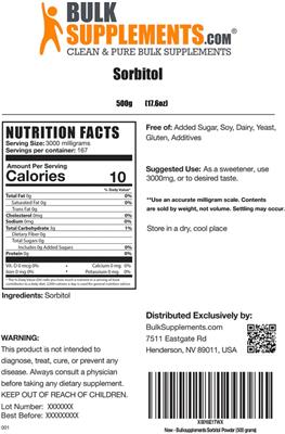 Sorbitol label