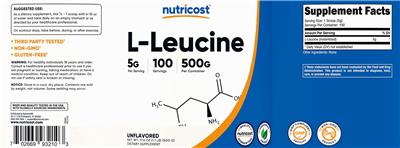 L-Leucine 5 g Unflavored label