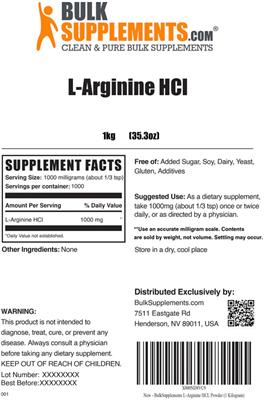 L-Arginine HCl label