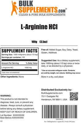 L-Arginine HCl label