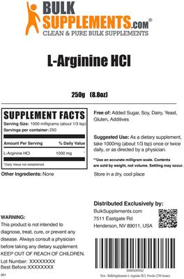 L-Arginine HCl label
