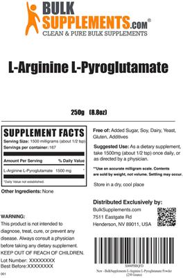 L-Arginine L-Pyroglutamate label