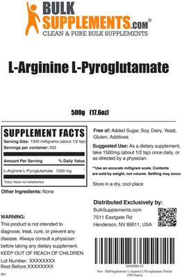L-Arginine L-Pyroglutamate label
