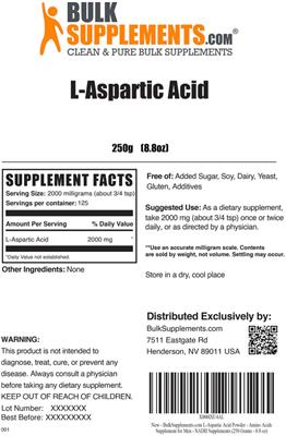 L-Aspartic Acid label