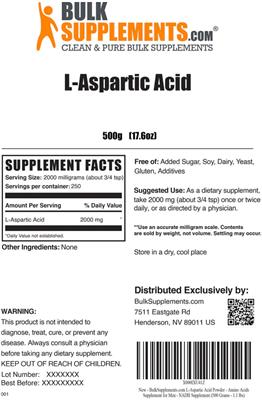 L-Aspartic Acid label