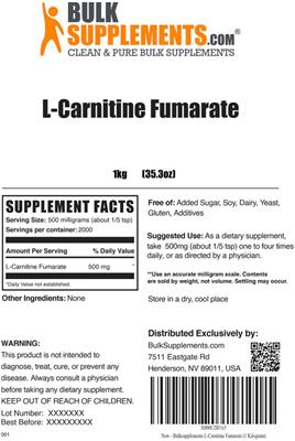 L-Carnitine Fumarate label