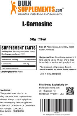 L-Carnosine label