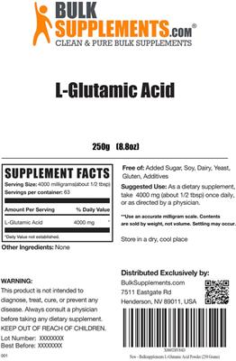 L-Glutamic Acid label
